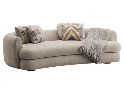 Sennen Curved Sofa 3D model