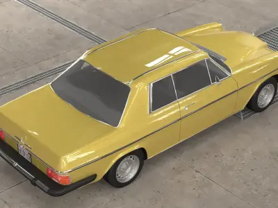 1968-1975 model Mercedes Benz W114 Coupe  3D model