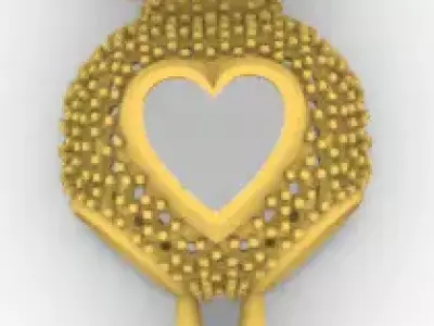 Gold bear and gems Oso de oro y gemas 3D print model