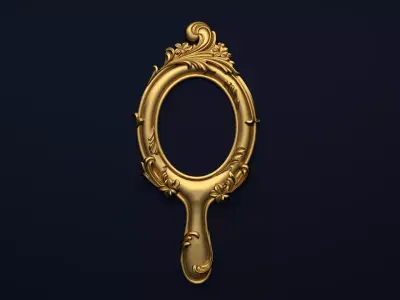 Frame mirror 3D model 06 3D print model