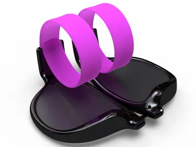 Foldable sunglasses 3D model