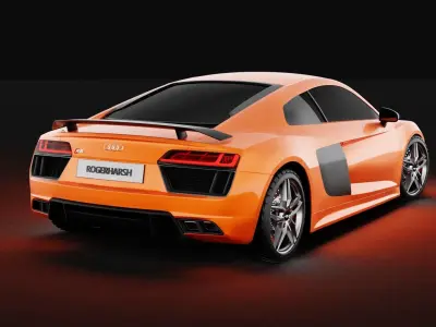 Audi R8 V10 Plus 3D model 3D model