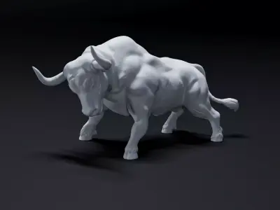 bull animal 3D print model