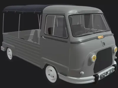 Renault estafette Pickup 1960 3D model