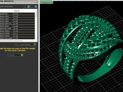 STL 3DM Women Ring Womens Ring Diamonds With Stone Model 3D print model