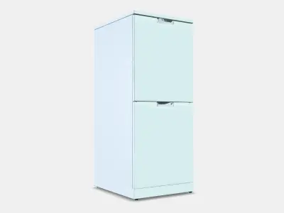 NORDLI Chest of 2 drawers 2 Low-poly 3D model