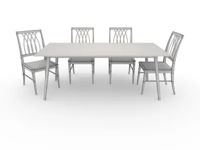 Dining Set 4 3D model