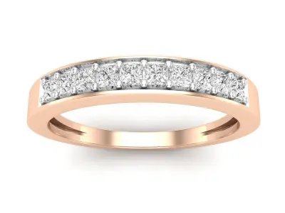 AV 681 Princess Diamond Ladies Wedding Ring 3D print model