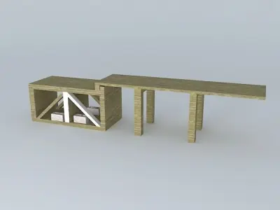 Pool deck Free 3D model