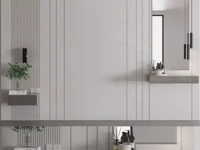 Bedroom Wall Composition 01 3D model