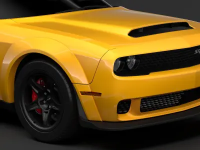 Hennessy Dodge Challenger SRT Demon 2020 3D model