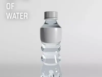 Bottle of water 3D model