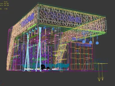 Booth - Area - 6X9-3DMAX2012-05 3D model