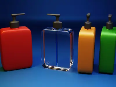 Liquid Soap Luxury Bottle Free 3D model