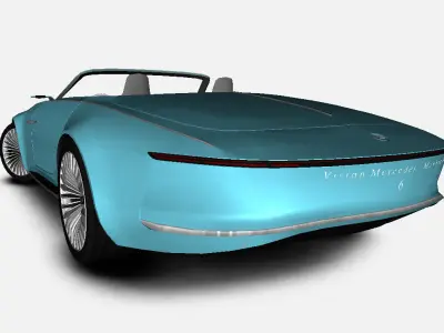 Mercedes-Maybach Vision 6 Cabriolet 2017 Gameready Low-poly 3D model