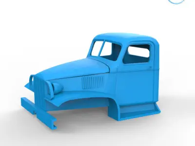 GMC CCKW 352 Cabin 3D print model