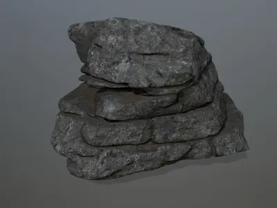 rocks rock Low-poly 3D model