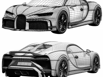 Bugatti Chiron 3D model