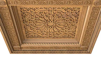 Ceiling in oriental style Arabic decorative ceiling  3D model