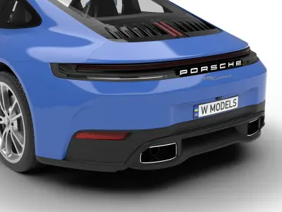 Porsche 911 Carrera 2025 3d model  3D model