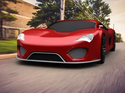 Super car Concept  3D model