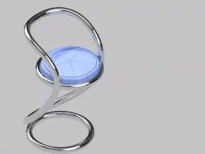  MORDERN CHAIR BAR CHAIR INVENTOR 3D MODEL 3D print model