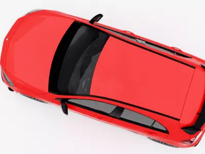 Mercedes-Benz A45 AMG 4Matic 2016 Low-poly 3D model