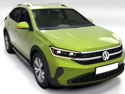 VW TAIGO 2021 Low-poly 3D model