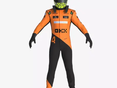 F1 McLaren Suit 2024 3D model
