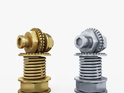 Chess Steampunk Low-poly 3D model