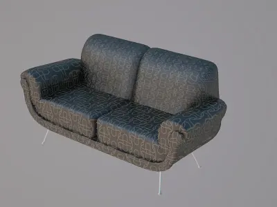 Modern luxury living room chair sofa C2 3D model