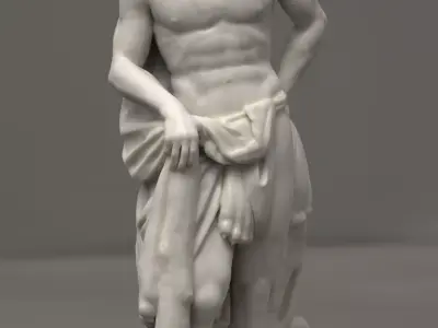 Hercules Greek Statue 3D print model