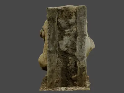 Stones with cartoon characters 2 Low-poly 3D model