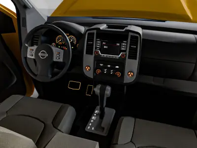 lowpoly  Nissan Frontier 2016 Low-poly 3D model