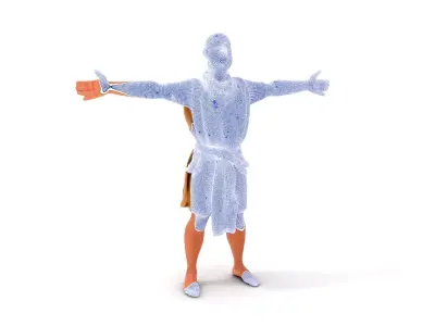 Ancient Robe Character model pack Low-poly 3D model