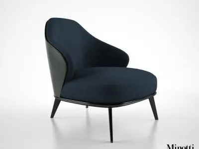 Minotti Leslie armchair 3D model