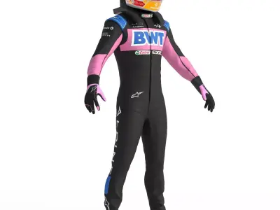 F1 Alpine Suit 2023 3D model