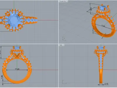 ring code 127 3D print model