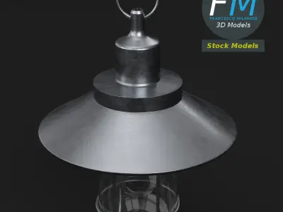Hanging bulkhead lamp 3D model