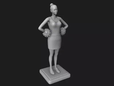 Cheerleader 3D print model