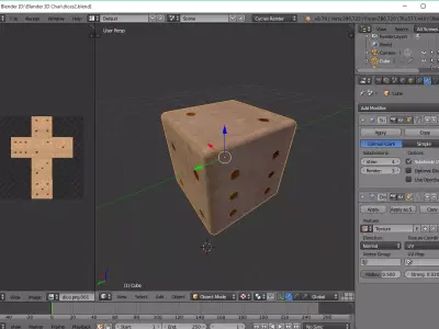 Dice in Blander  Free 3D model