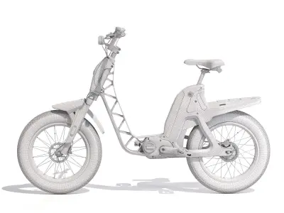 BOOSTER Easy - eBikes Black M 3D model