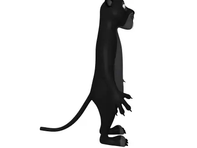 Panther Cartoon 3D model