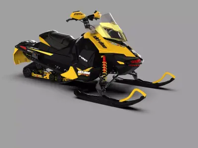 Ski-Doo 800R Snowmobile 3D model