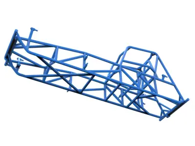 Frame of Vintage Dirt Modified stock car Scale 1 to 25 3D print model