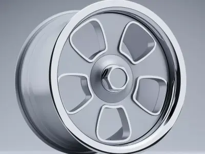 US MAG Wheels BLVD U125 Low-poly 3D model