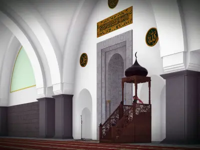 AGUNG MOSQUE 3D model