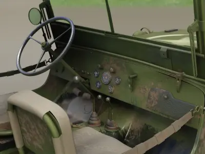 Jeep Willys 1944 3D model