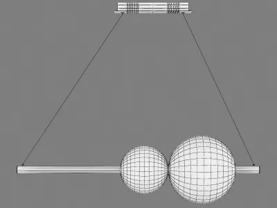 815336 Croco Lightstar Ceiling chandelier 3D model