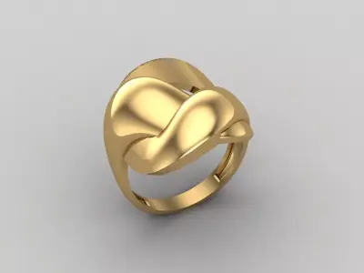 Women Ring Plain Ring Ready STL 3DM Models Womens Rings 3D print model 15